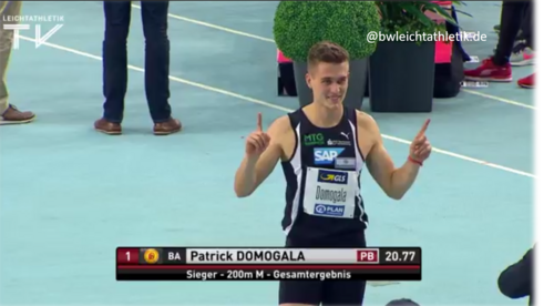 200 Meter-Spezialist Patrick Domogala meldet sich beeindruckend zurück