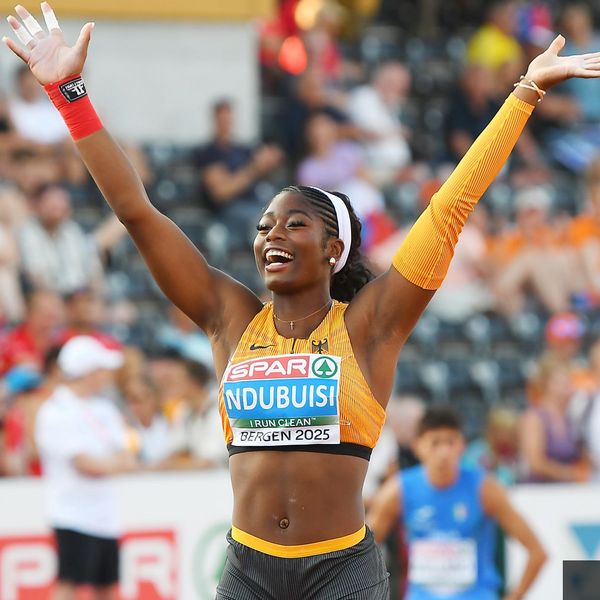 Nina Ndubuisi (SG Schorndorf 1846) holt Gold im Kugelstoßen 