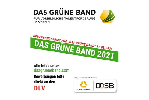 Leichtathletik-Vereine: Jetzt für das „Grüne Band“ 2021 bewerben!